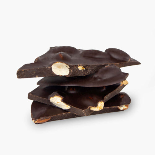 écorces d'amandes chocolat noir