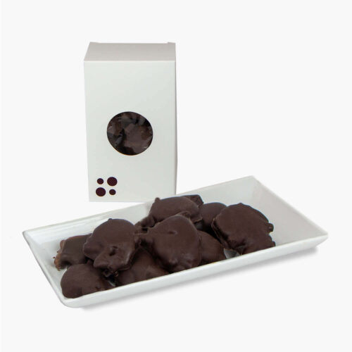 rochers au caramel et aux bretzels au chocolat noir