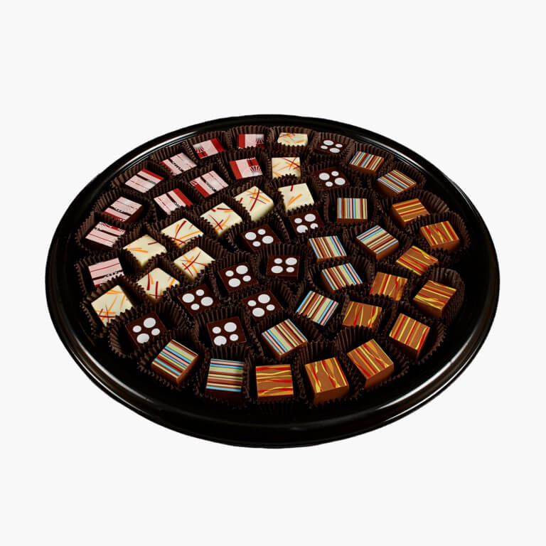 assorted mosaiques chocolates platter