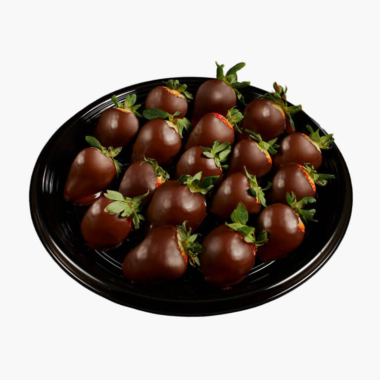 chocolate covered strawberries platter
