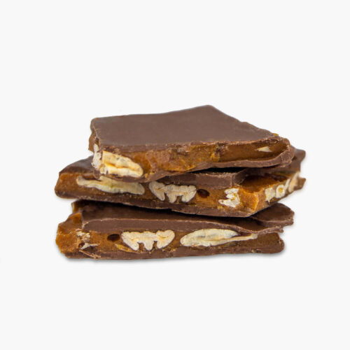 écorce de chocolat au lait au caramel de pacanes