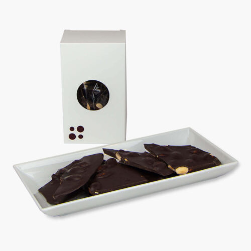 écorces d'amandes chocolat noir