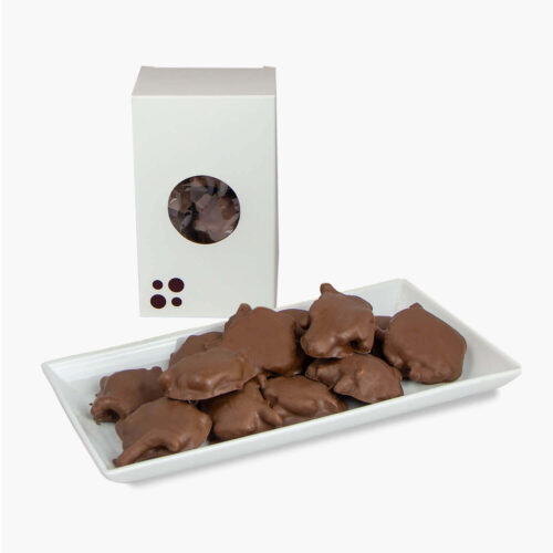 rochers au caramel et aux bretzel chocolat au lait