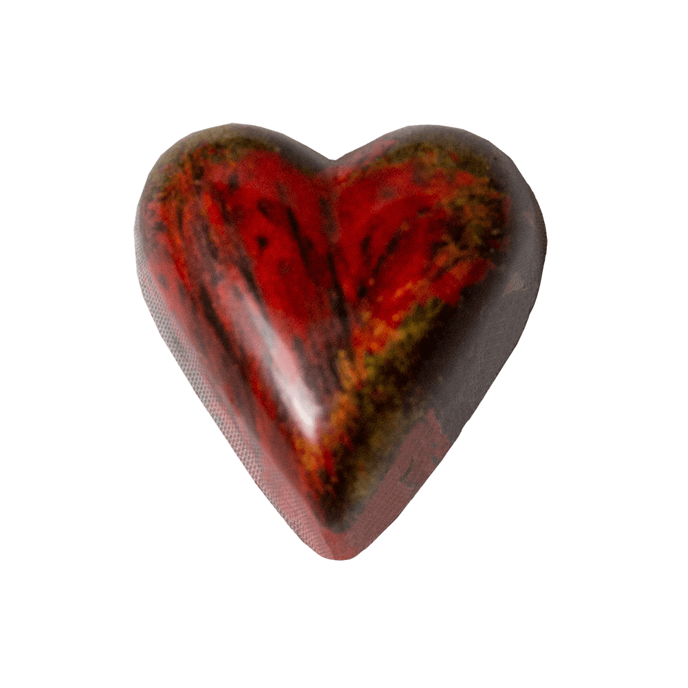 red and gold heart